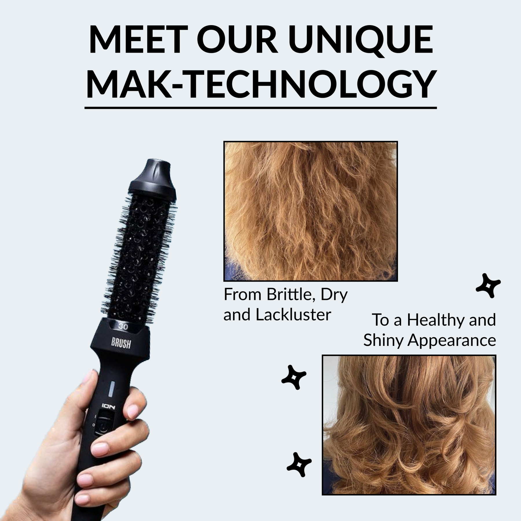 B.R.U.S.H. 30/40 Hot Styling Brush + SuperAger 4D Mascara