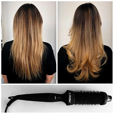 B.R.U.S.H. 30/40 Hot Styling Brush + SuperAger 4D Mascara
